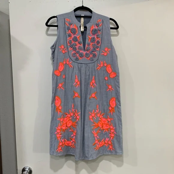 Uncle Frank | Dresses | Nwt Uncle Frank Ivy Jane Embroidered Cotton Slip  Dress Xs | Poshmark